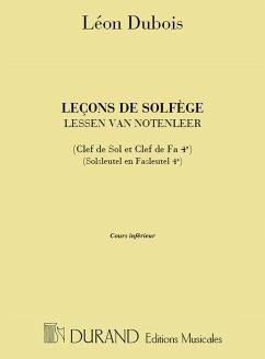 Cover Dubois Lecons De Solfege Cle De Sol Et Cle De Fa 4 Music Education
