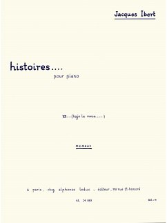 Cover HISTOIRES POUR PIANO NO.7 BAJO LA MESA W