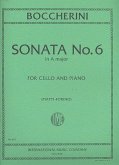 Sonata A major no.6 for cello and piano