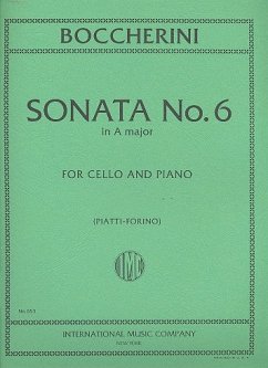 Sonata A major no.6 for cello and piano Sonata A major no.6 for cello and piano