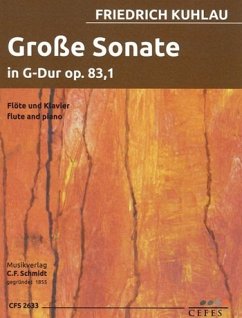 Große Sonate G-Dur op.83,1 für Flöte und Klavier Cover Große Sonate G-Dur op.83,1 für Flöte und Klavier