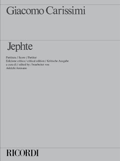 Jephte Oratorium für Soli, Chor und Orchester Partitur (kritische Ausgabe)