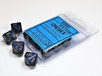 Opaque Dusty Blue/copper Set of Ten d10s