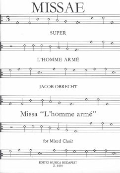 Cover Missa L'homme arme für gem Chor a cappella Partitur