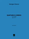 Georges Enesco, Quatuor en mi bémol, opus 22 n° 1 Streichquartett Stimmen-Set