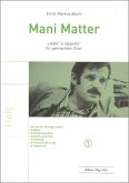 Mani Matter Band 1 Lieder für gem Chor a cappella