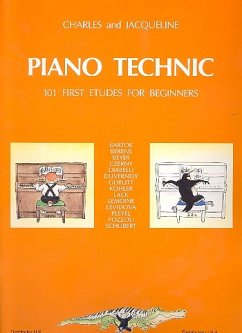 Cover Piano technic 101 first etudes for beginners Jacqueline, Ko-Autorin