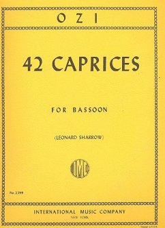 42 Caprices for bassoon solo 42 Caprices for bassoon solo