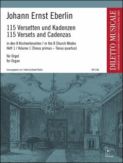 Cover 115 Versetten und Badenzen Band 1 8 Kirchentonarten für Orgel