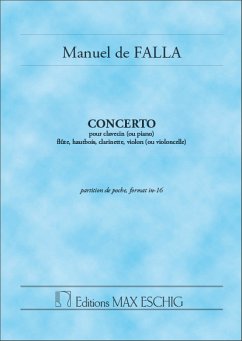 Concerto pour clavecin (piano), flűte, hautbois, clarinette, violon ou violoncelle, partition de poche