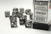 Translucent 16mm d6 Smoke/white Dice Block (12 dice) Translucent 16mm d6 Smoke/white Dice Block (12 dice)