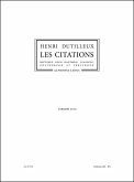 Les Citations pour hautbois, clavecin, contrebasse et percussion partition