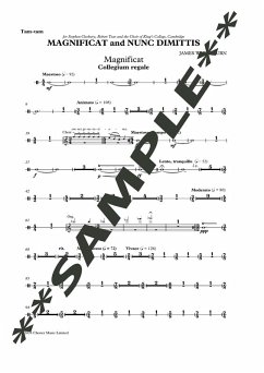 Cover Magnificat and Nunc dimittis for Tenor, mixed chorus and organ (Tam-Tam ad lib) score