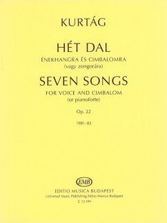 Cover 7 sSongs op.22 for voice and cimbalom