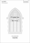 O nata lux for mixed chorus score