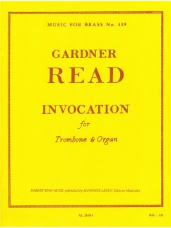 Cover READ INVOCATION TROMBONE AND ORGAN MFB419