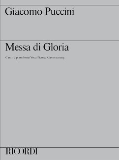 Messa di Gloria für Soli (T/Bar/B), Chor und Orchester Klavierauszug