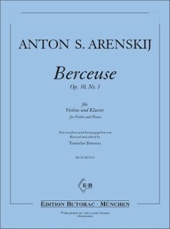 Cover Berceuse op.30,3 für Violine und Klavier