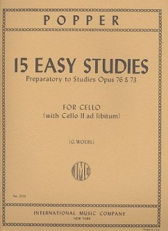 15 easy Studies in the first Position for violoncello 15 easy Studies in the first Position for violoncello