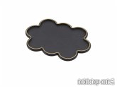 Movement Tray - Rounded Edge - 25mm 10s Cloud - Black-Gold Movement Tray - Rounded Edge - 25mm 10s Cloud - Black-Gold