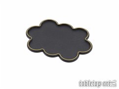 Movement Tray - Rounded Edge - 25mm 10s Cloud - Black-Gold