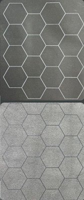 MegamatŽ 1 Reversible Black-Grey Hexes (34˝ x 48 Playing Surface)