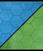 Battlemat 1 Reversible Blue-Green Hexes (23˝ x 26 Playing Surface)