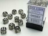 Translucent 12mm d6 Smoke/white Dice Block (36 dice) Translucent 12mm d6 Smoke/white Dice Block (36 dice)
