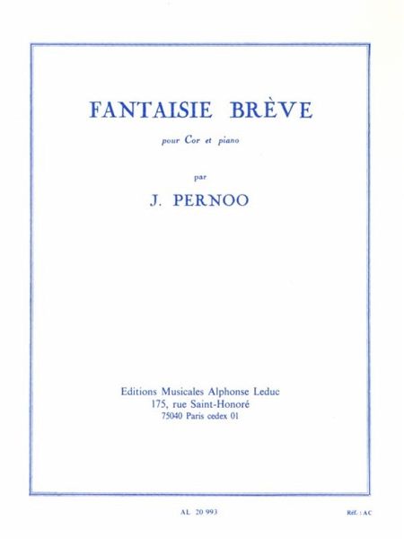 PERNOO FANTAISIE BREVE COR ET PIANO PERNOO FANTAISIE BREVE COR ET PIANO
