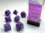 LustrousŽ Polyhedral Purple/gold 7-Die Set