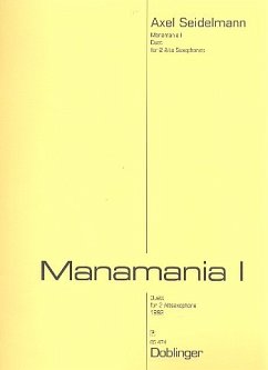 Cover Manamania 1 für 2 Altsaxophone Partitur und Stimmen