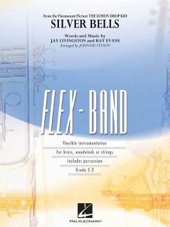 Jay Livingston_Ray Evans, Silver Bells 5-Part Flexible Band and Opt. Strings Partitur + Stimmen