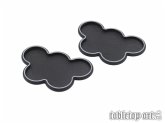 Movement Tray - Rounded Edge - 25mm 5s Cloud - Black-Silver (2) Movement Tray - Rounded Edge - 25mm 5s Cloud - Black-Silver (2)