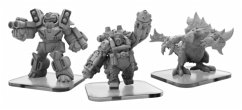 Carnidon, Exo-Armor, and Assault Ape - Monsterpocalypse Protectors Alternate Elite Units (metal/resin) box
