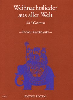 Cover Weihnachtslieder aus aller Welt für 3 Gitarren gesetzt Partitur