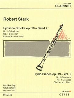 Lyrische Stücke op.19 Band 2 für Klarinette und Klavier Klarinette und Klavier Cover Lyrische Stücke op.19 Band 2 für Klarinette und Klavier Klarinette und Klavier