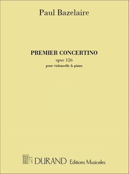 Concertino no.1 op.126 pour violoncelle et piano Concertino no.1 op.126 pour violoncelle et piano