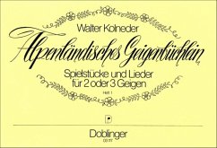 Cover Alpenländisches Geigenbüchlein Band 1 für 2-3 Violinen Partitur