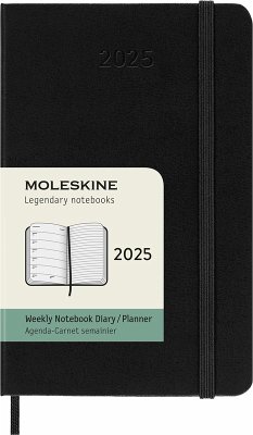 Moleskine Classic 12 Month 2025 Weekly Planner, Hard Cover, Pocket (3.5