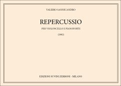 Cover Valerio Sannicandro, Repercussio Cello und Klavier Partitur + Stimmen