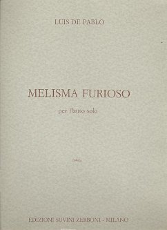 Cover Melisma furioso per flauto