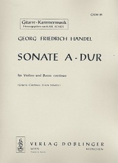 Cover Sonate A-Dur für Violine und Gitarre