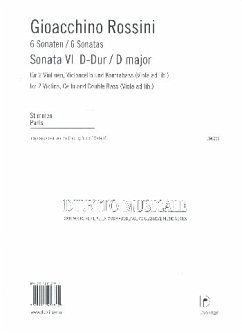 Sonate D-Dur Nr.6 für Streichorchester Stimmen