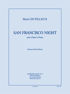 Cover San Francisco Night pour chant et piano