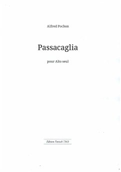 Cover Passacaglia pour alto seul