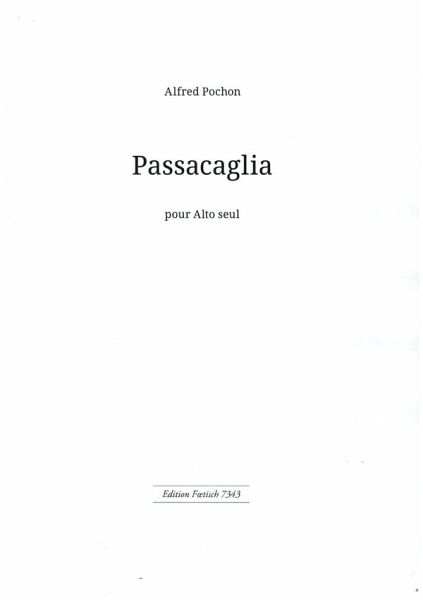 Passacaglia pour alto seul