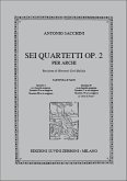 Antonio Sacchini, Quartetto IV In Mi Bemolle Maggiore Streichquartett Partitur + Stimmen