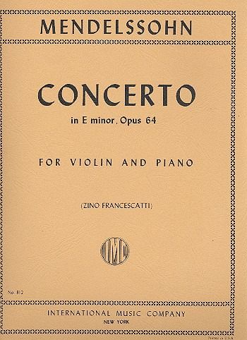 Concerto e minor op.64 for violin and piano