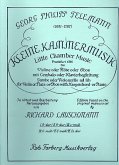 Kleine Kammermusik Band 1 für Violine (Flötel, Oboe) und Cembalo Kleine Kammermusik Band 1 für Violine (Flötel, Oboe) und Cembalo