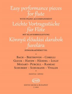 Cover Leichte Vortragsstücke für Flöte mit Klavierbegleitung